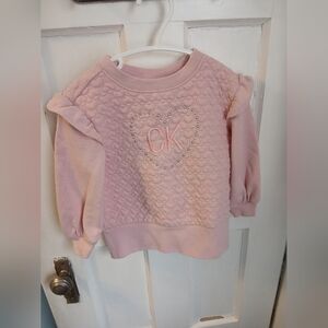 2/$20 24m Calvin Klein Pullover Sweater Long Sleeve Top Toddler Girls Clothing